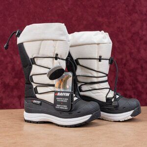 Baffin Snogoose Women White Waterproof Winter Mid Calf Snow Boots size 6